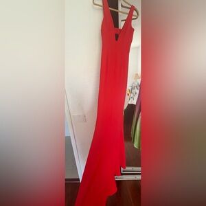 Elegant Red Sleeveless Dress